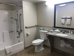 Standard Room, 1 King Bed, Accessible, Non Smoking (Accessible Tub) | Bathroom sink - Quality Inn & Suites near Downtown Mesa (Mesa)