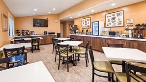 Café da manhã continental grátis todos os dias