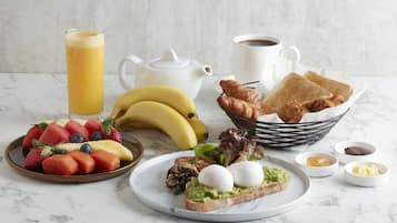 Daily buffet breakfast for a fee