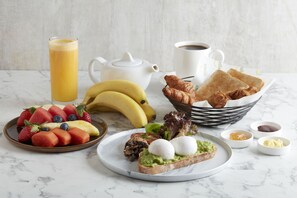 Daily buffet breakfast for a fee
