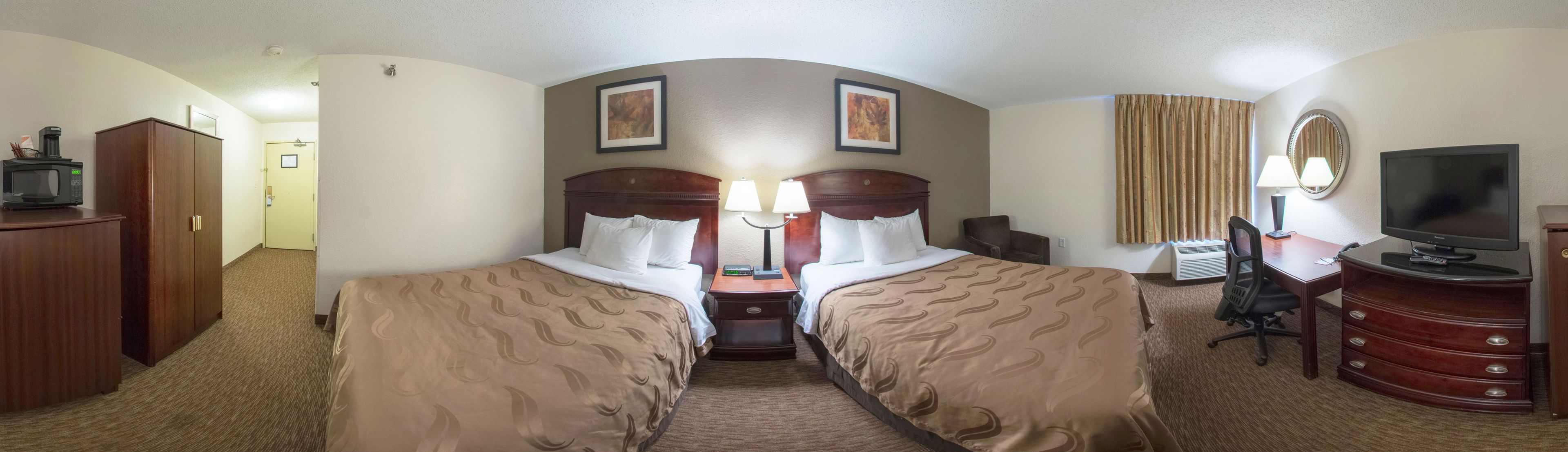 Room, 2 Double Beds, Accessible, Non Smoking | Iron/ironing board, free cribs/infant beds, free WiFi, bed sheets