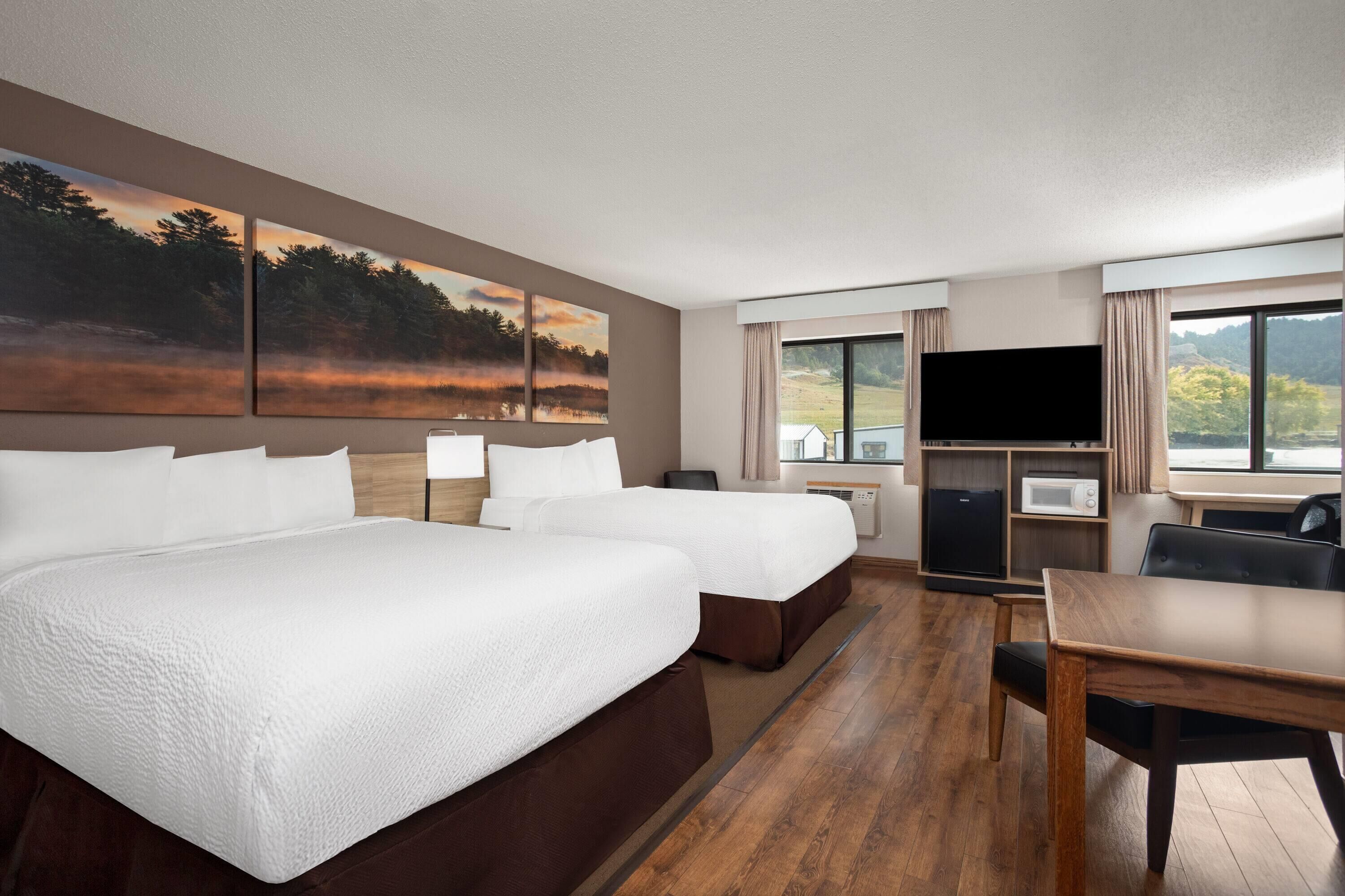 Studio Suite, 2 Queen Beds, Non Smoking | Free cribs/infant beds, rollaway beds, free WiFi, bed sheets