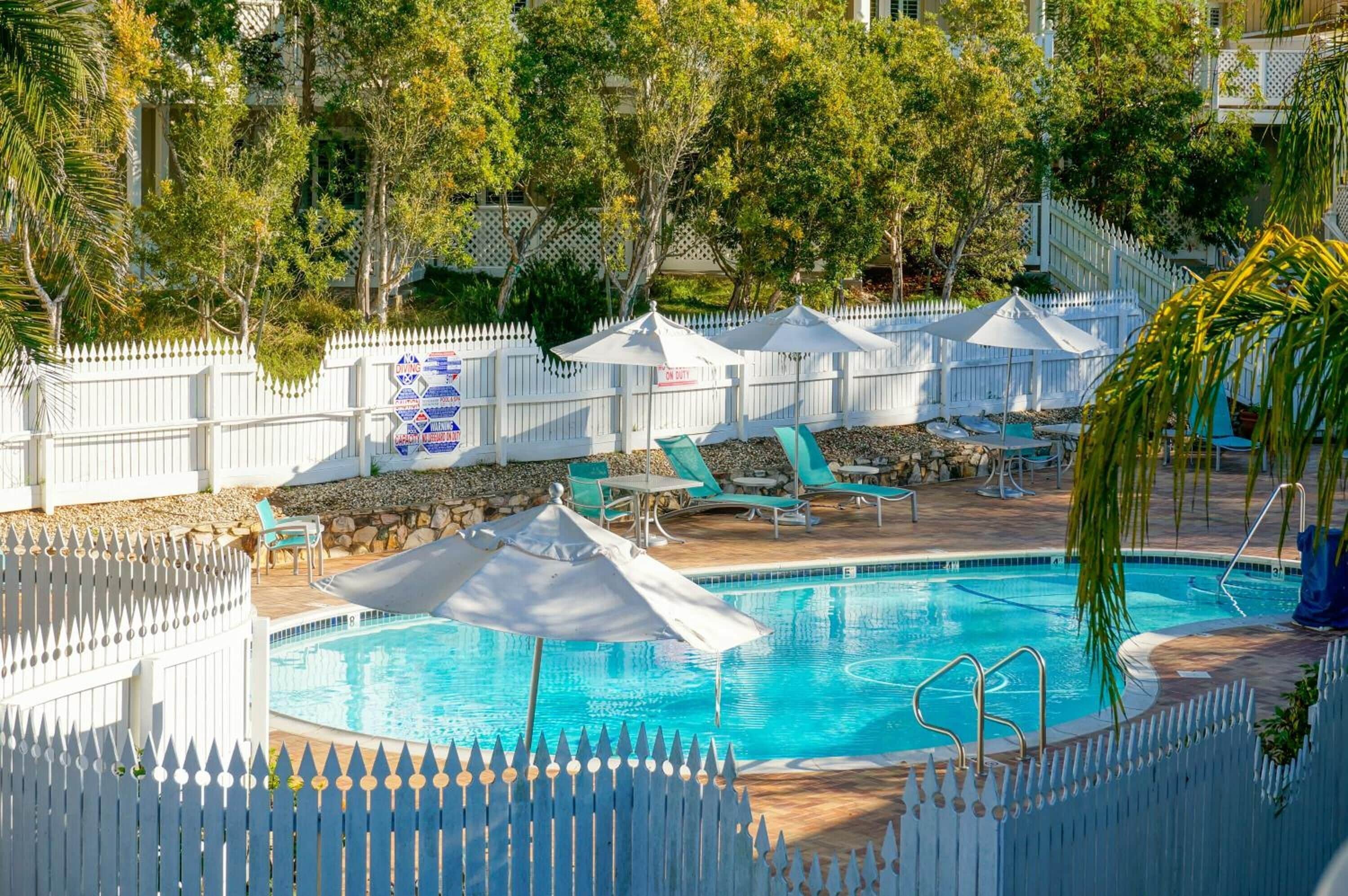 Seasonal outdoor pool, a heated pool