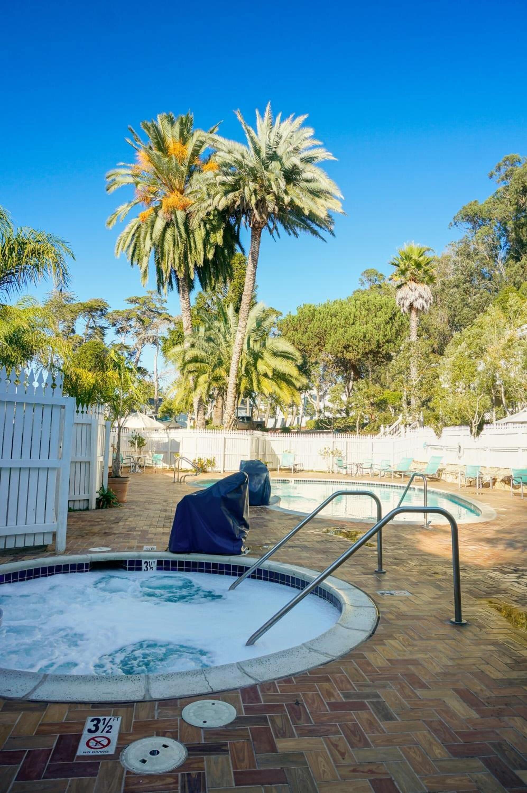 Seasonal outdoor pool, a heated pool