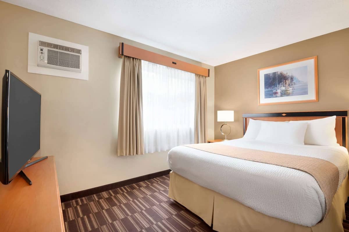 Desk, blackout drapes, iron/ironing board, free cribs/infant beds