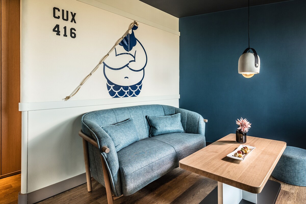 Rom – deluxe, 1 dobbeltseng, balkong (Cozy Sitting Corner) | Oppholdsområde