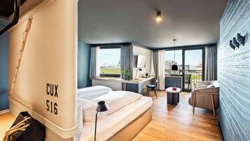 Chambre Deluxe, 1 lit double, balcon (Cozy Sitting Corner) | Literie hypoallergénique, minibar, coffres-forts dans les chambres