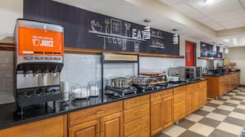 Free daily buffet breakfast