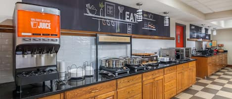 Free daily buffet breakfast