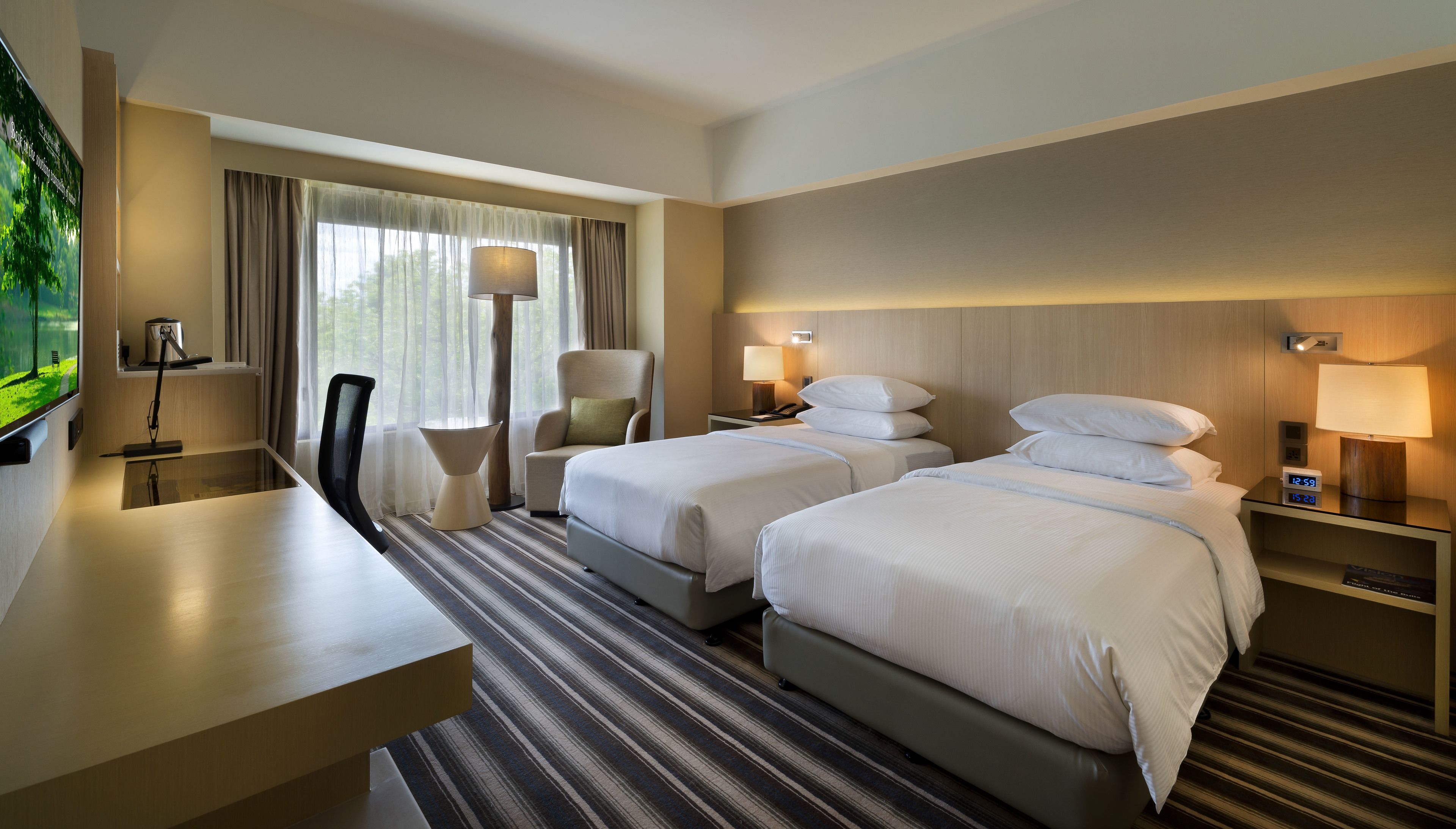 Minibar, in-room safe, desk, blackout curtains