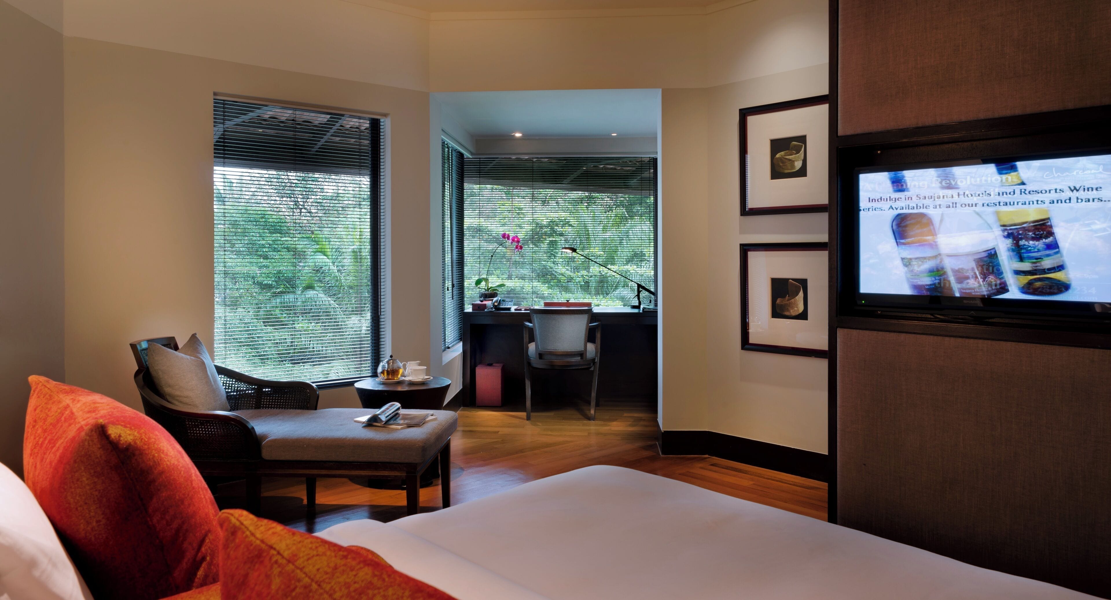 Minibar, in-room safe, desk, blackout curtains