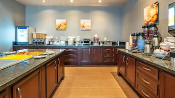Free daily self-service breakfast