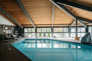 Indoor pool, outdoor pool