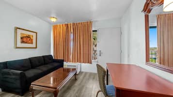 Desk, iron/ironing board, cribs/infant beds, rollaway beds