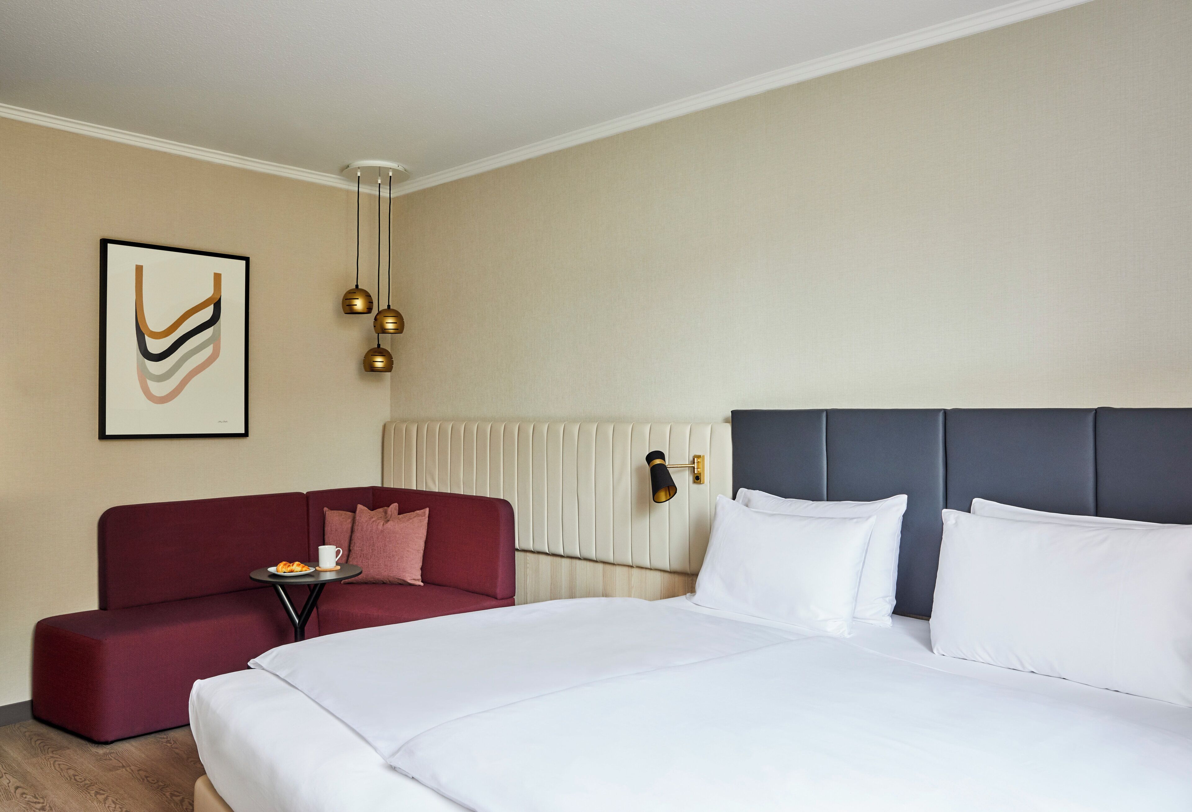 Hypo-allergenic bedding available, in-room safe, desk, laptop workspace