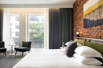 Grand Suite, 1 King Bed (Alexis) | Frette Italian sheets, premium bedding, down comforters, pillowtop beds at The Alexis Royal Sonesta Hotel Seattle
