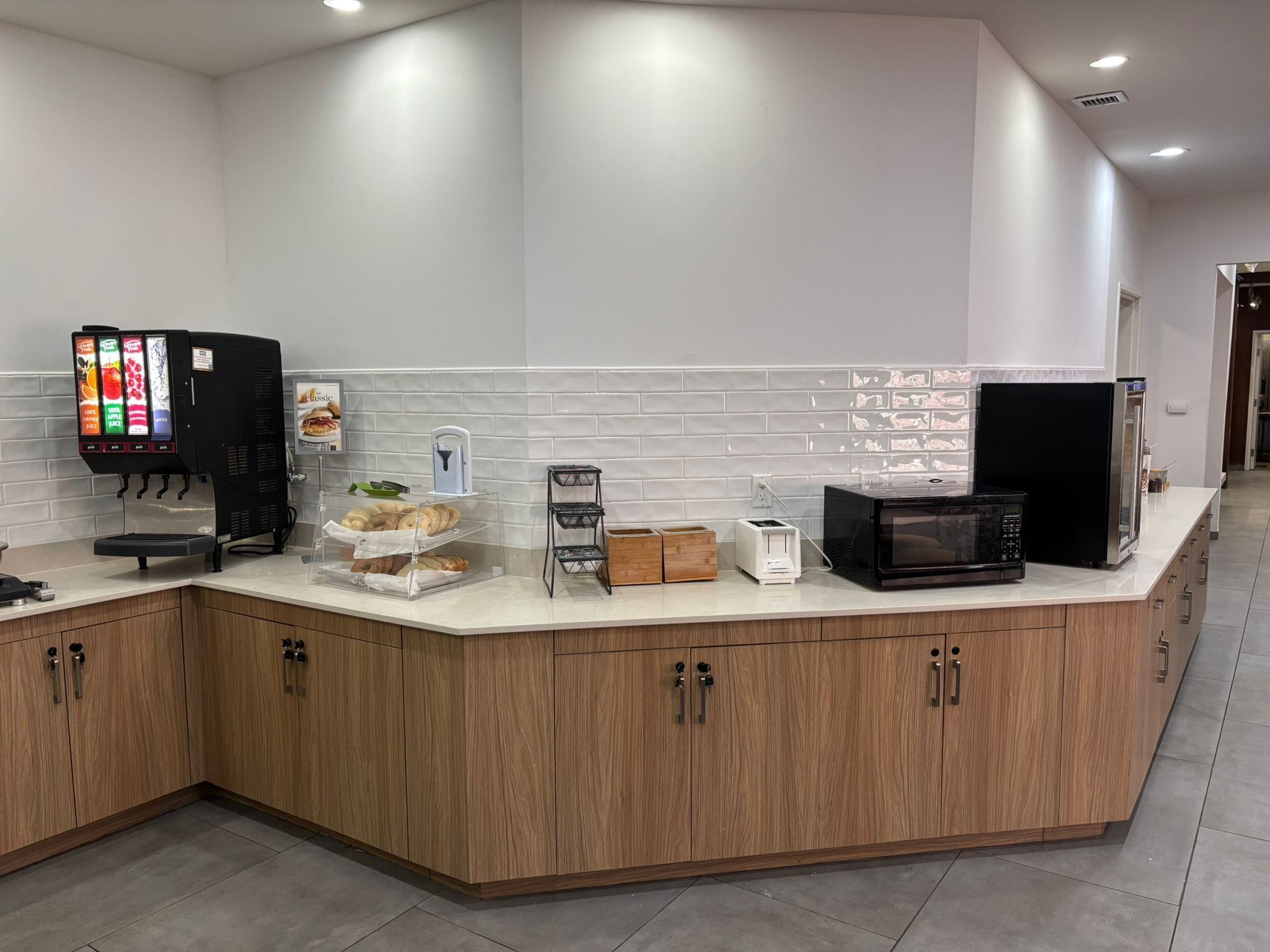 free daily self-service breakfast