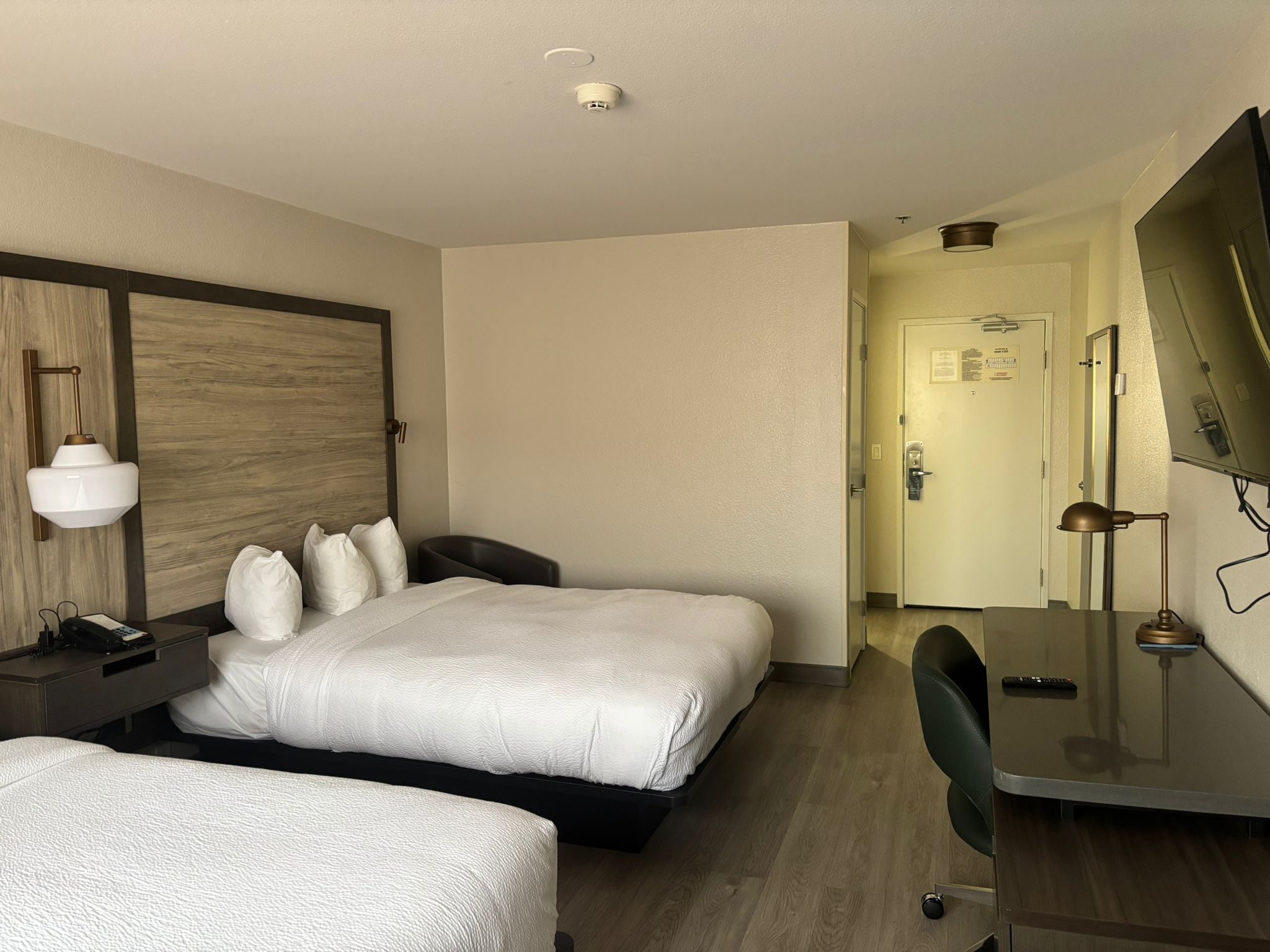 room, 2 queen beds | premium bedding, in-room safe, desk, iron/ironing board