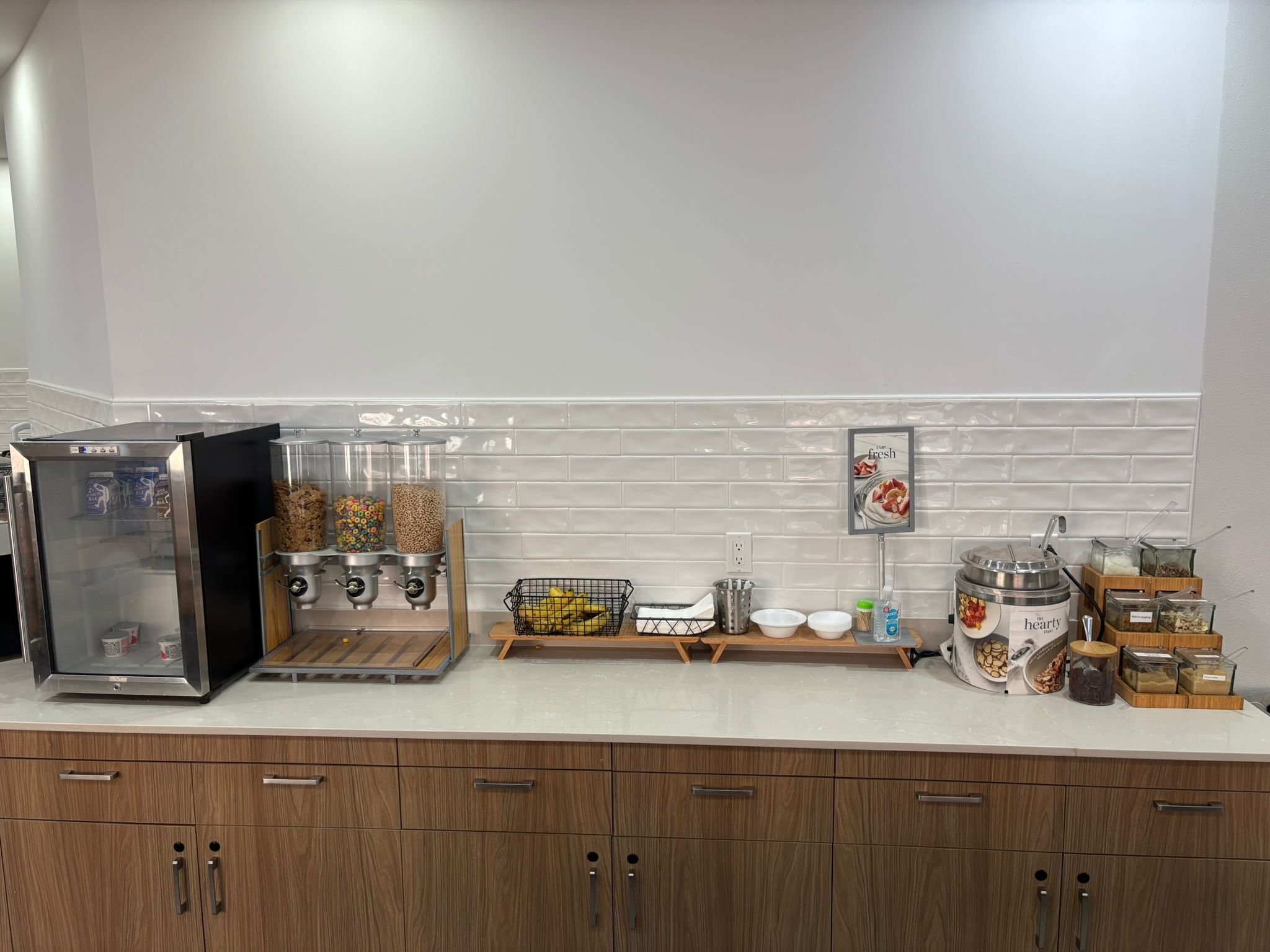 free daily self-service breakfast