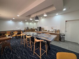 Free daily self-serve breakfast