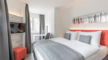 Habitación, 1 cama doble (Cosy) | Caja fuerte, escritorio, sistema de insonorización