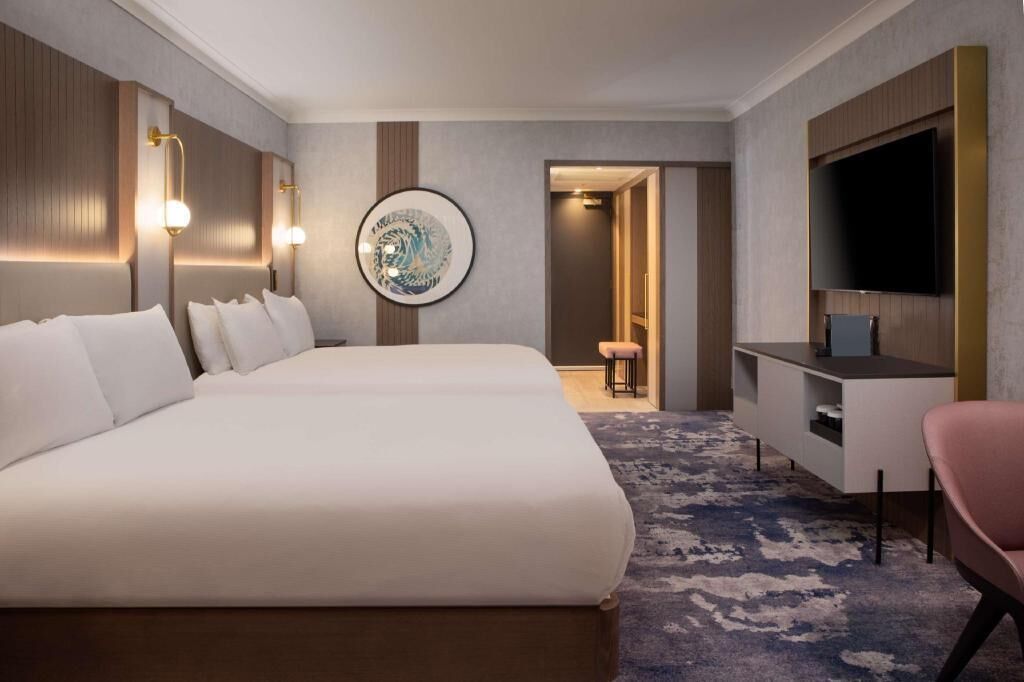 In-room safe, desk, blackout curtains, iron/ironing board