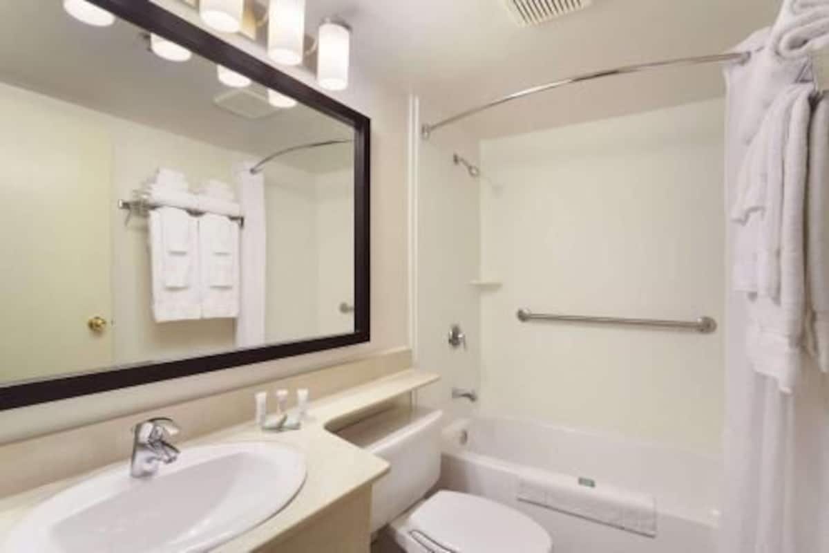 Baño | Tina con regadera, amenidades de baño ecológicas, secadora de cabello