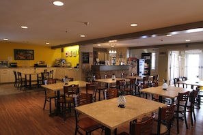 Free daily self-service breakfast