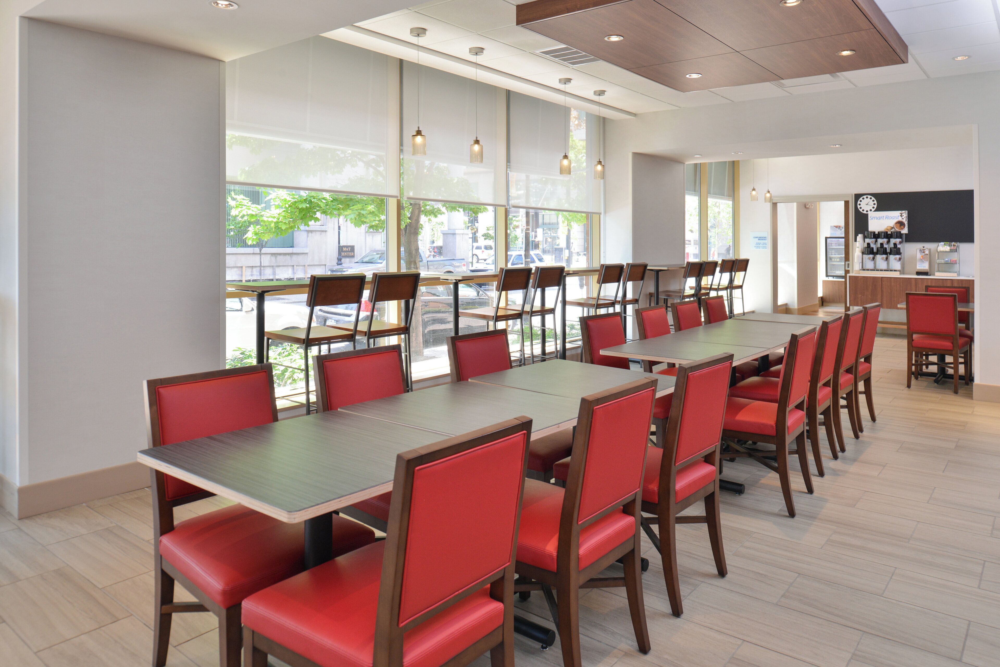 Free daily buffet breakfast