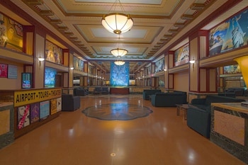 Sitting area in hotel lobby at Hotel Edison Times Square