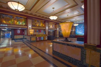Lobby lounge at Hotel Edison Times Square