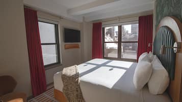 Suite, 1 cama King size (Marquee) | Sábanas italianas Frette, ropa de cama de alta calidad y edredón