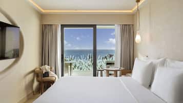 Double or Twin Room, Balcony, Ocean View (Front Ocean View) | Premium bedding, minibar, in-room safe, desk