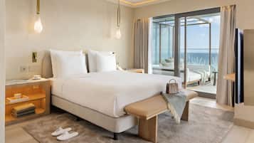 Suite, Meerblick | Hochwertige Bettwaren, Minibar, Zimmersafe, Schreibtisch