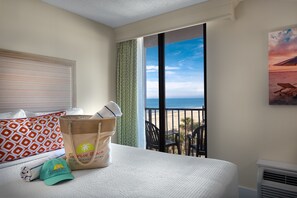 Double Queen Pier View with Balcony | In-room safe, desk, laptop workspace, blackout curtains