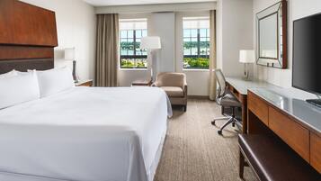 Habitación, 1 cama King size, vista al puerto | Ropa de cama de alta calidad y caja de seguridad en la habitación