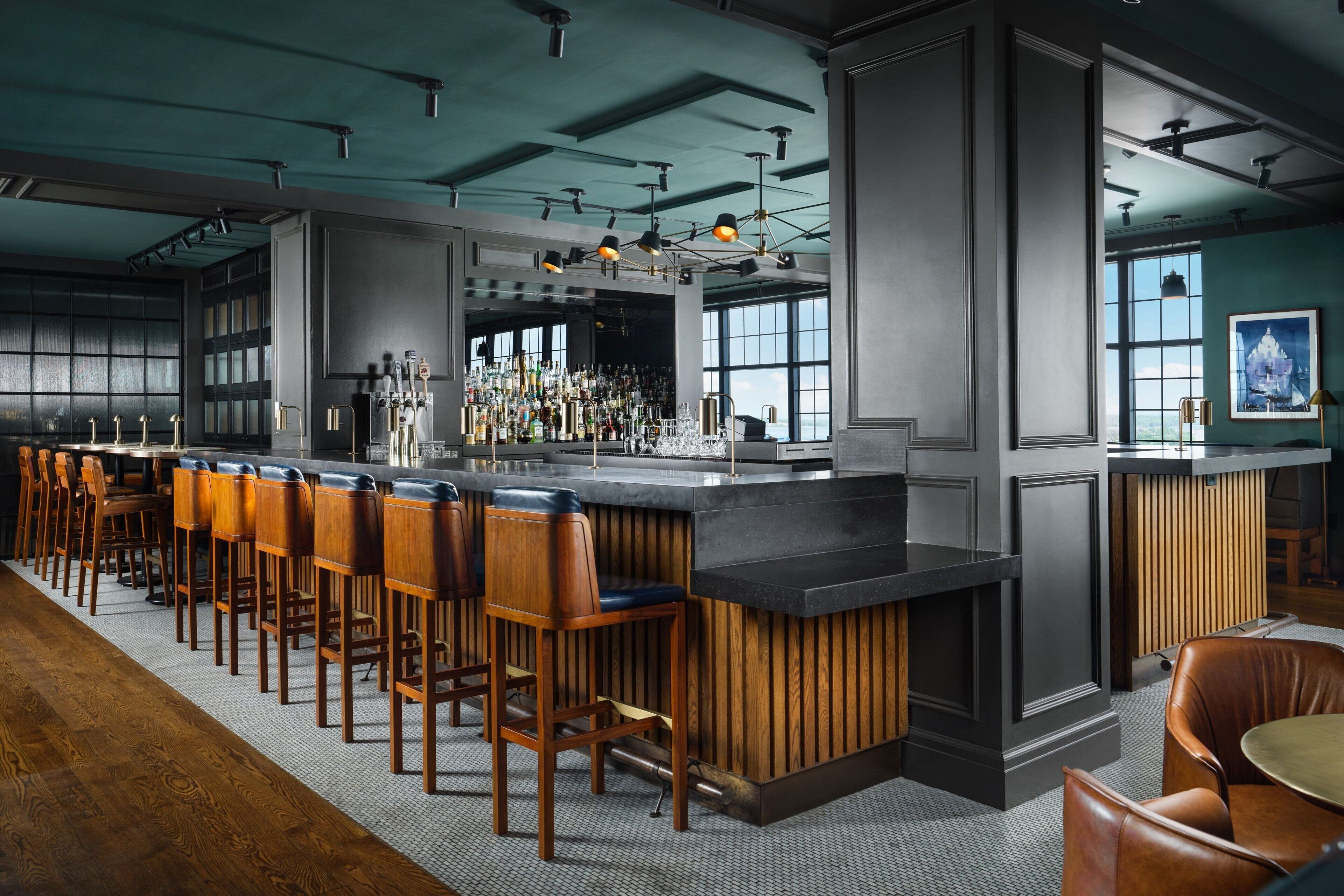 rooftop bar, ocean views, open selected days