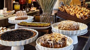 Daily buffet breakfast (EUR 34 per person)