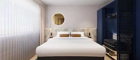 Suite, 1 lit double (Separate Lounge Area) | 1 chambre, coffres-forts dans les chambres, bureau