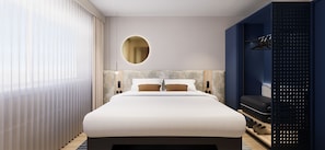 Suite, 1 llit doble (Separate Lounge Area) | 1 dormitori, caixa forta a l'habitació i escriptori
