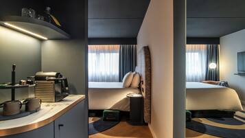 Premium bedding, pillow-top beds, in-room safe, desk