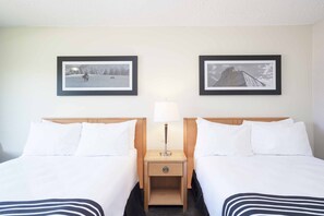 Standard Room, 2 Double Beds | Desk, laptop workspace, blackout curtains, iron/ironing board