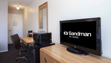 Standard Room, 2 Double Beds | Desk, laptop workspace, blackout curtains, iron/ironing board