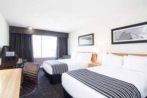 Desk, laptop workspace, blackout curtains, iron/ironing board - Sandman Inn McBride (McBride)