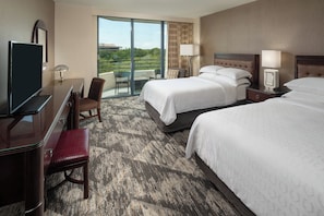 Premium bedding, pillowtop beds, in-room safe, desk