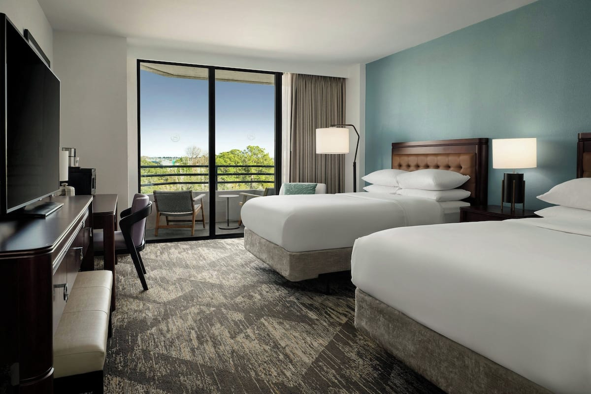 Premium bedding, pillow-top beds, in-room safe, desk