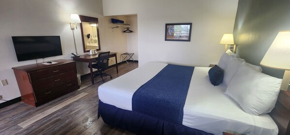 Blackout curtains, soundproofing, free WiFi, bed sheets