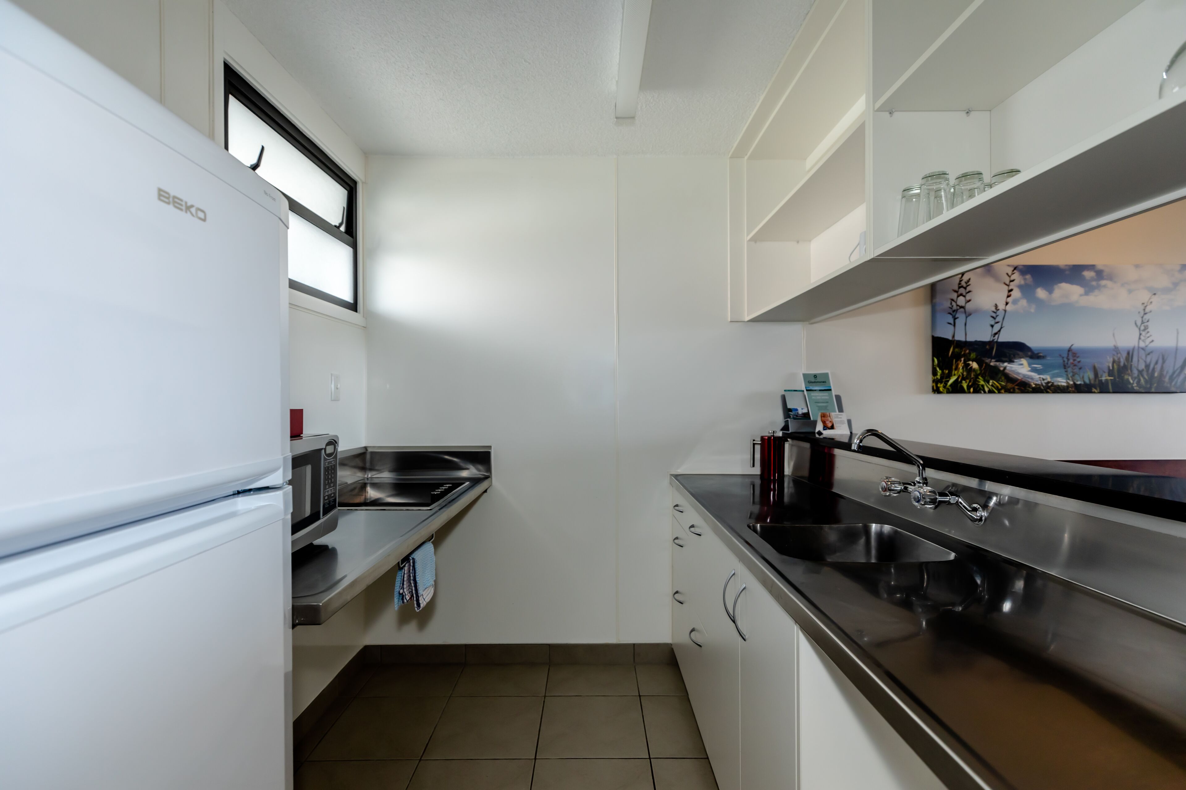 fridge, electric kettle, eco-friendly cleaning products