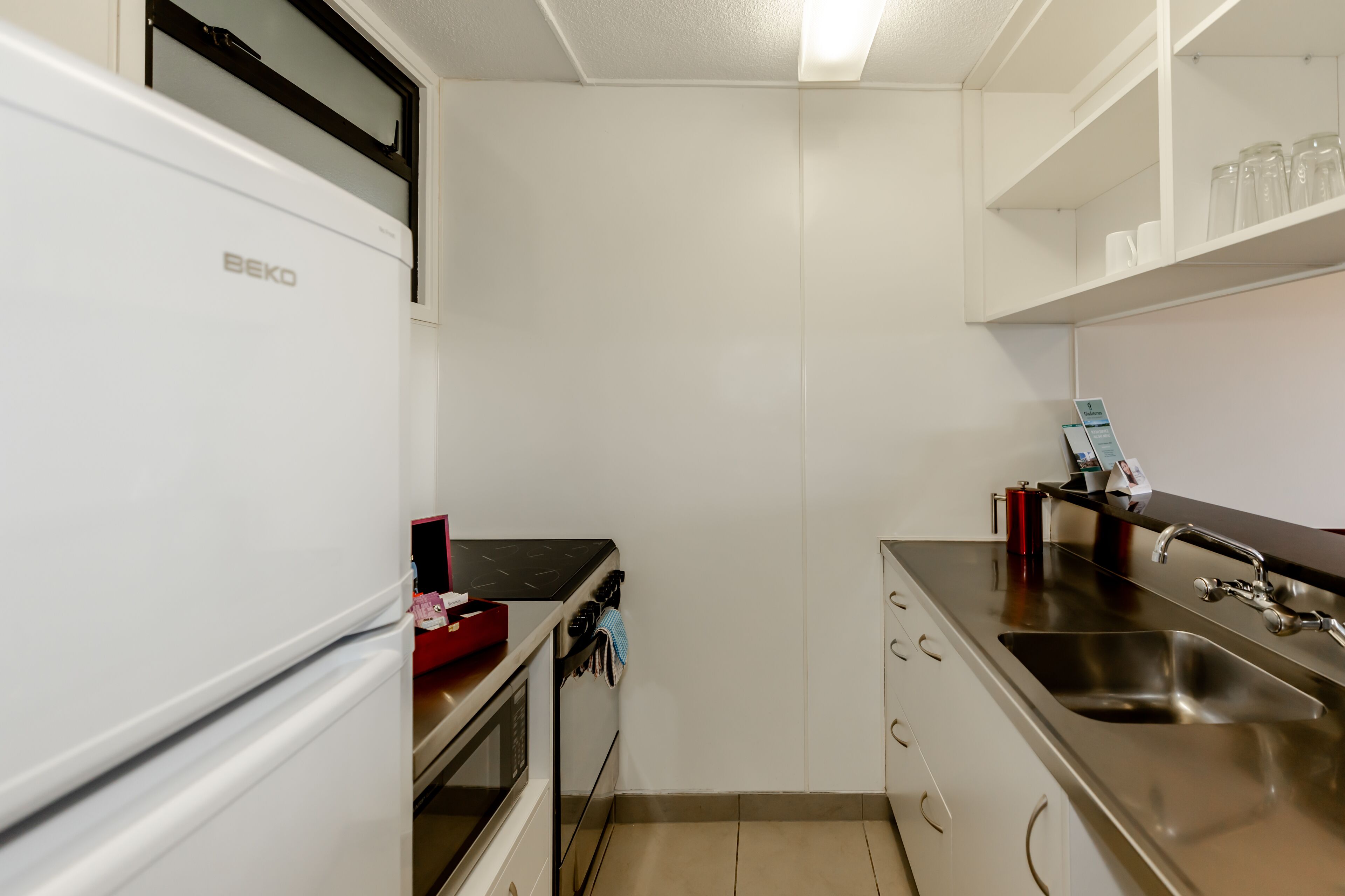 two bedroom apartment with full facilities and balcony | private kitchen | fridge, electric kettle, eco-friendly cleaning products