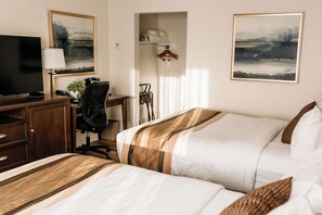 Standard Room, 2 Queen Beds | Laptop workspace, blackout drapes, iron/ironing board, free WiFi